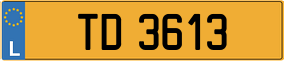 Truck License Plate